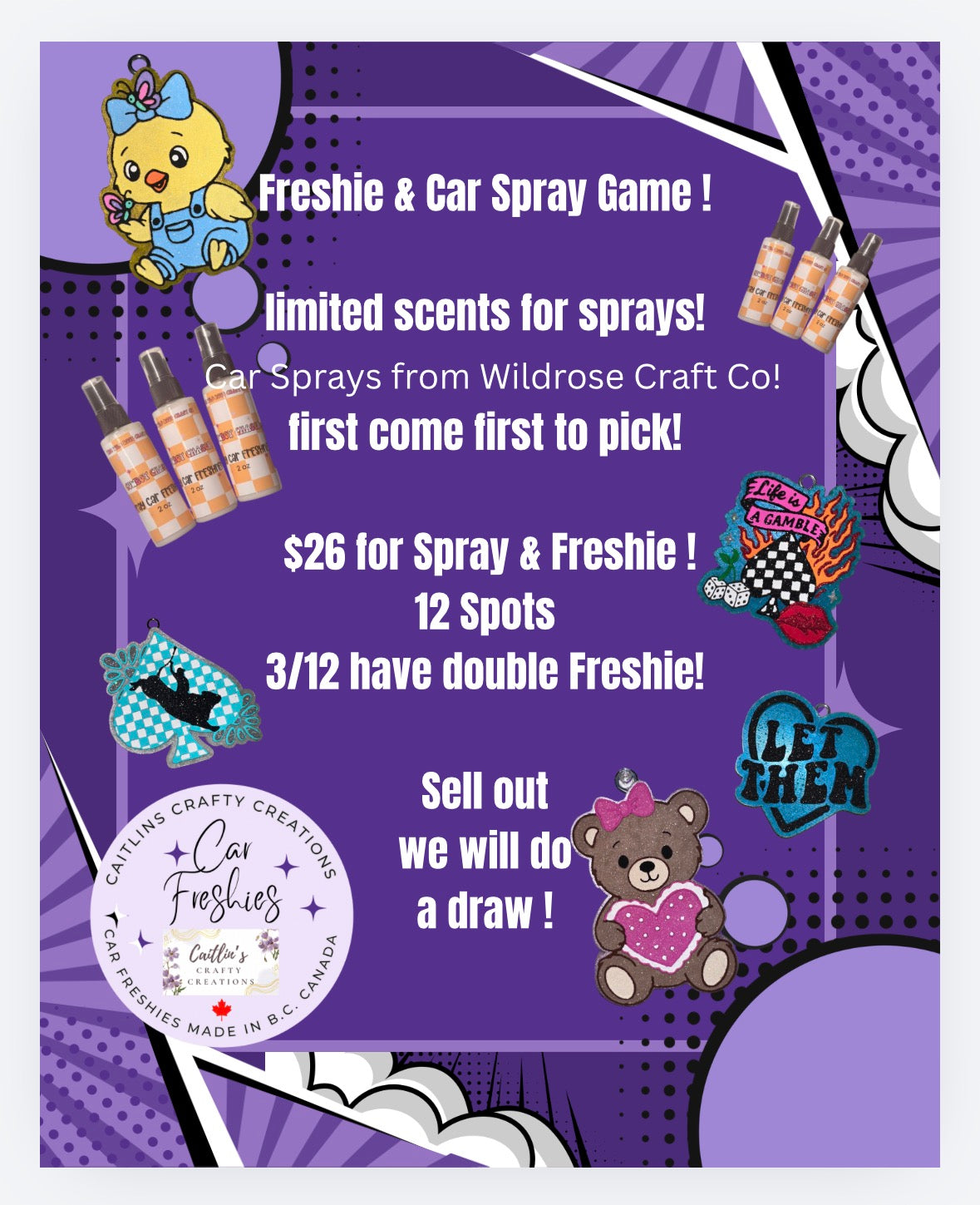 Freshie and Car Spray Game