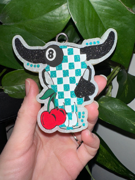 Bull checker cherry skull