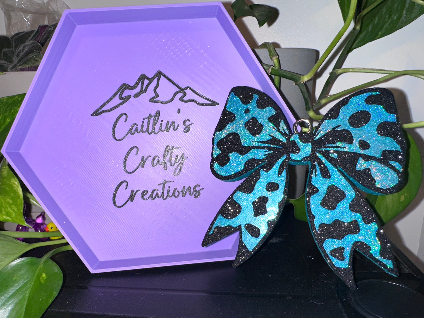 Cow print Bow