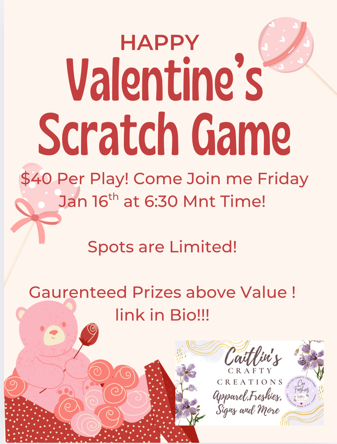 Valentines Scratch Game