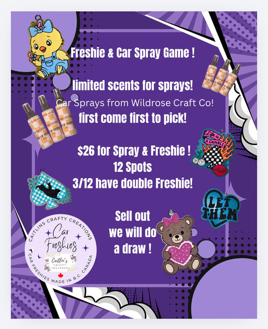 Freshie and Car Spray Game